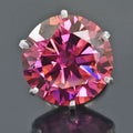 HUGE 111.35 Pink Moissanite Ring In Prongs Setting, Excellent Cut Great Shine & Bling - ZeeDiamonds