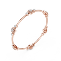 Celestine Floral Link Diamond Bracelet