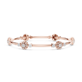 Celestine Floral Link Diamond Bracelet