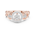 Seravelle Floral Twist Diamond Ring