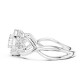 Seravelle Floral Twist Diamond Ring