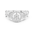 Seravelle Floral Twist Diamond Ring