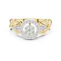 Seravelle Floral Twist Diamond Ring