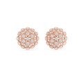 Elowenna Floral Pave Diamond Stud Earrings