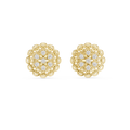 Elowenna Floral Pave Diamond Stud Earrings