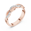 Aurevienne Twisted U-Cut Diamond Ring