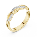 Aurevienne Twisted U-Cut Diamond Ring