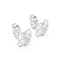 Elowen Floral Halo Diamond Earrings