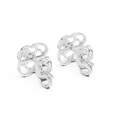 Elowen Floral Halo Diamond Earrings