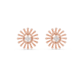 Aurelia Floral Sunburst Diamond Earrings