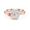 Avelisse Halo Round Diamond Ring