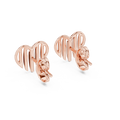 Amara Sculpted Heart Diamond Earrings