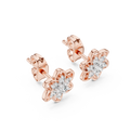 Seravienne Floral Cluster Diamond Earrings