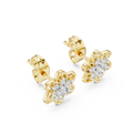 Seravienne Floral Cluster Diamond Earrings