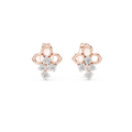 Averienne Floral Cluster Diamond Earrings