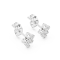 Averienne Floral Cluster Diamond Earrings