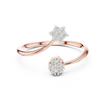 Lunara Twin Blossom Diamond Ring