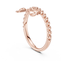 Aurelia Beaded Curve Diamond Ring