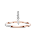 Lunelle Curved Pavé Diamond Ring