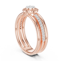 Celestienne Round Cluster Pavé Diamond Ring