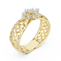Averienne Woven Pavé Diamond Ring