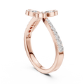 Virellienne Floral Twist Diamond Ring