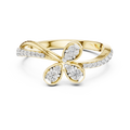 Virellienne Floral Twist Diamond Ring