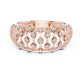 Calverienne Openwork Lattice Diamond Ring