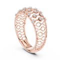 Calverienne Openwork Lattice Diamond Ring