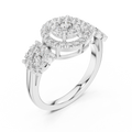 Avelisse Round Halo Cluster Diamond Ring