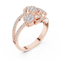 Valerienne Double Halo Diamond Ring