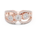 Celestienne Double Oval Cluster Diamond Ring