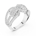 Celestienne Double Oval Cluster Diamond Ring