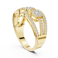 Celestienne Double Oval Cluster Diamond Ring