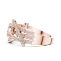 Varellienne Triple-Stone Pavé Diamond Ring