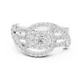 Varellienne Triple-Stone Pavé Diamond Ring