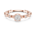 Lunavienne Bezel Halo Diamond Ring