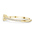 Elarienne Classic Solitaire Pavé Diamond Ring
