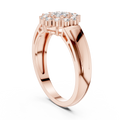 Aurevienne Radiant Cluster Diamond Ring