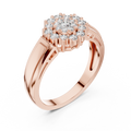 Aurevienne Radiant Cluster Diamond Ring