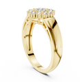 Aurevienne Radiant Cluster Diamond Ring