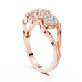 Aurevienne Triple Bloom Diamond Ring