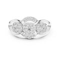 Aurevienne Triple Bloom Diamond Ring
