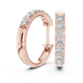 Virelia 2.30 mm Diamond Hoop Earrings