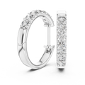 Virelia 2.30 mm Diamond Hoop Earrings