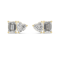 Thalisse Heart & Emerald-Cut Diamond Earrings