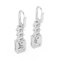 Virelith 10 × 8 mm Emerald-Cut Diamond Earrings