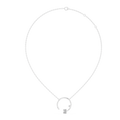 Marielle- Emerald & Round cut Diamond Necklace