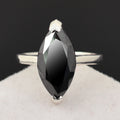 2 Ct Certified Beautiful Marquise Shape Black Diamond Ring With Diamond Accents, Stunning Look & Great Brilliance (Copy) - ZeeDiamonds