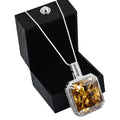 HUGE 82.50 Ct Champagne Moissanite Pendant – Amazing Shine & Luster ! - ZeeDiamonds